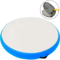 Syfax Gymnastiekmat met pomp opblaasbaar 100x100x20 cm PVC blauw
