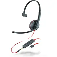 HP BLACKWIRE C3215 USB-C koptelefoon met 2 jaar garantie