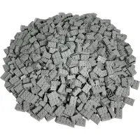 LEGO 2x3 blokken, hoge blokken, lichtgrijs - 3002, NIEUW! Aantal: 500x