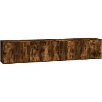 vidaXL Tv-wandmeubels 2 st 100x34,5x40 cm gerookt eikenkleurig
