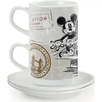 Karaca Disney Set 2 Espresso-kopjes en schotel – City London