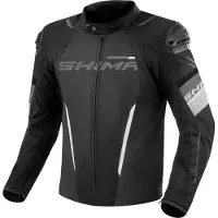 SHIMA Solid 2.0 Waterproof Zwart Wit Textiele Motorjas Maat 2XL