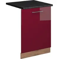 Vicco Fame-Line Vaatwasserfrontpaneel – 60 cm, WB Antraciet Bordeauxrode hoogglans