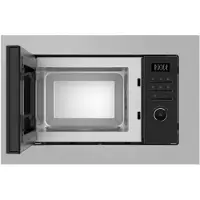 Heinner Inbouw Magnetron 20L – 800W – 1000W Grill – 5 Vermogensstanden – LED Display – Timer – Zilver/Zwart
