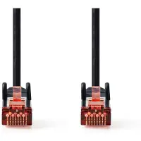Ginza.se Netwerkkabel CAT6 | RJ45 mannelijk | RJ45 mannelijk | S/FTP | 30,0 meter | Rond | LSZH | Zwart | Met markering