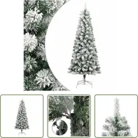 The Living Store : Kunstkerstboom, inklapbaar, besneeuwd, 180 cm