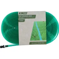 Kinzo Vlakke Sproeislang 25 Meter voor Gazon en Tuin - Zwenksproeier Slang als Tuinsproeier - Gazonsproeier Sprinklerslang Tuinslang Sproeier Bewateringsslang