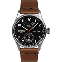 Bauhaus Automatisch horloge Tornado Horloge, herenhorloge, Made in Germany, mechanisch horloge, leren band