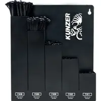 Kunzer 7KBS500 Assortiment kabelbinders 100 mm, 150 mm, 200 mm, 300 mm, 360 mm Zwart 500 stuk(s)