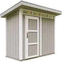 Timbela M901-TUNDRA GREY - LP SmartSide Tuinhuis op houtbasis - 3 m² - L161xL293xH239 cm - met vloer en verf