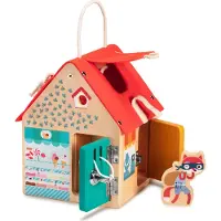 Lilliputiens - Grendelhuis - Houten speelgoedhuis met verborgen ruimtes