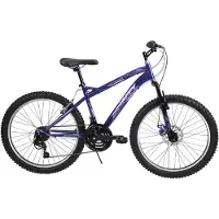 HUFFY Extent mountainbike, 24 inch, kinderfiets, geschikt voor kinderen van 9 tot 12 jaar, paars