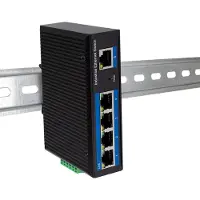 Logilink NS202 NS202 Industrial Ethernet Switch 5 poorten 10 / 100 / 1000 MBit/s PoE-functie