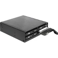 DeLOCK Premium 4x 2,5'' HDD/SSD naar 5,25'' slot mobile rack / zwart