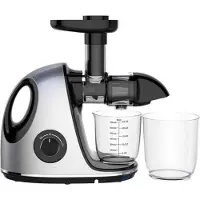 Klausberg Slow Juicer KB-7863 – 150W | Cold Press | Stille Juicer - Groenten en Fruitpers – Met Pulpreservoir - Juice Maker - Grijs