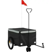 Syfax Fietstrailer 30 kg ijzer zwart en grijs