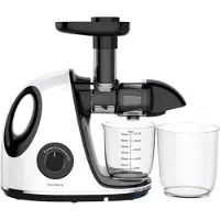 Klausberg Slow Juicer KB-7864 – 150W | Cold Press | Stille Juicer - Groenten en Fruitpers – Met Pulpreservoir - Juice Maker - Wit
