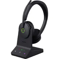 Yealink WH68 Teams On Ear headset DECT, Bluetooth Zwart Noise Cancelling Headset Telefoon
