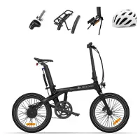Ado Air Carbon- Elektrische vouwfiets | carbon frame | bafang motor | anti diefstal| GPS | riemaandrijving | stadsfiets | 20 inch | hydraulische remmen | E-PRODUCTEN | app | met gereedschap | zwart