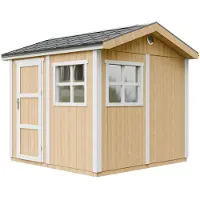 Timbela M913-HARVEST HONEY - LP SmartSide Tuinhuis op houtbasis - 5,9 m² - 250x294xH252 cm - met vloer en verf