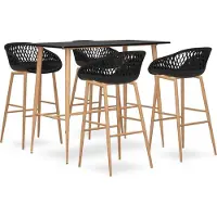 Syfax 5-delige Barset zwart