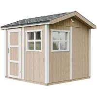 Timbela M913-TERRA BROWN - LP SmartSide Tuinhuis op houtbasis - 5,9 m² - 250x294xH252 cm - met vloer en verf