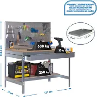 Simonwork (bancos De Trabajo) Bt2 Box Metaalplank 1445x1210x610 Mm