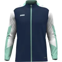 Jako Dynamic Polyester Trainingsjack Kids Donkerblauw Wit Lichtgroen