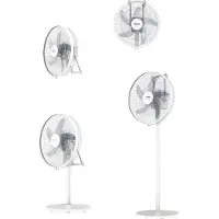Taurus BOREAL 16CR GO, Binnenventilator met bladen, Wit, Geschikt voor vloer of wandmontage, Diameter 40 cm, Bediening via knoppen, Afstandsbediening, 8 uur timer