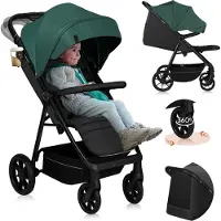 Lionelo Refurbished | Mira Kinderwagen Groen – Lichtgewicht wandelwagen tot 22 kg