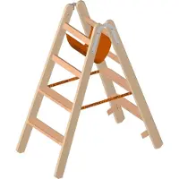 Layher 1020 houten steigertrap met 2x4 treden