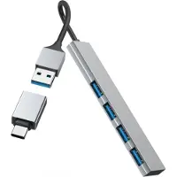 Hama USB-hub, 4-poorts, USB 3.2 Gen1, 5 Gbit/s