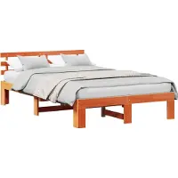 Syfax Bedframe Wasbruin 120 x 190 cm Massief grenenhout