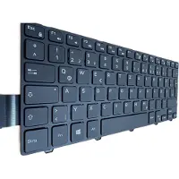T-ProTek Duits toetsenbord met zwarte rand, verlichting, voor Dell Inspiron 5445, modelnummer W560452TH