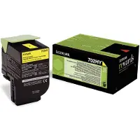Lexmark Toner 70C2HY0 (702HY) Geel Hoge capaciteit