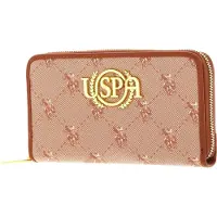 U.S. POLO ASSN. Portemonnee Hampton Zip Wallet Tan Lichtbruin