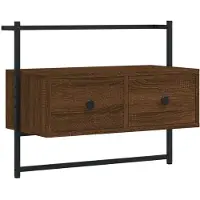Syfax Tv-meubel wandgemonteerd 60,5x30x51 cm hout bruin eikenkleur