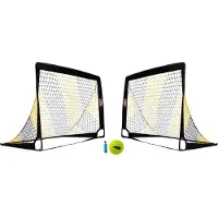 Powershot Paar doelen - 0,9m x 0,6m - Geleverd met een bal en een pomp