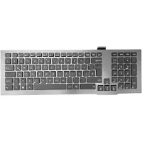 T-ProTek DUITS - Grijs toetsenbord met verlichting, frame compatibel voor model: V126262CK2