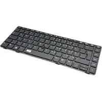 T-ProTek Toetsenbord - Kleur: zwart - met zwarte rand - Compatibel met de Duitse toetsenbordindeling voor HP EliteBook 8460W