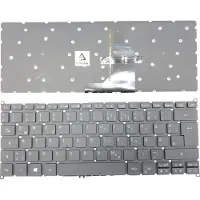 T-ProTek DUITSE - Toetsenbord, zwart, met verlichting, compatibel met Acer Spin 5 (SP513-51-54JS)