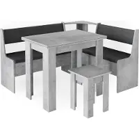 Vicco Roman Hoekbank set – 150 x 120 cm met tafel Beton