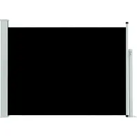 Syfax Tuinscherm uittrekbaar 100x500 cm zwart