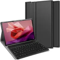 Cazy tablet Hoes met Toetsenbord geschikt voor Lenovo Tab P12 - AZERTY Bluetooth Keyboard Case - Zwart