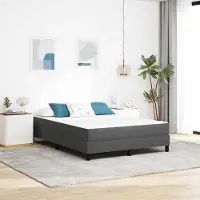 Prolenta Maison Exclusive - Bedmatras met matraskussen, grijs, 160 x 200 cm, stof