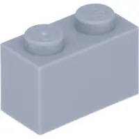 LEGO 250 stuks 3004 Steenelement 1x2, basisstenen, 250 lichtgrijs