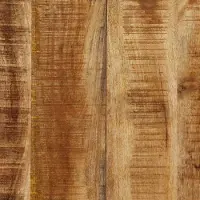 vidaXL Eettafel van mangohout met stalen frame. Tafel voor keuken of eetkamer
