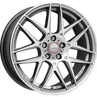 Momo litá velg Competizione, 8,5x20 inch, 5x108 boutgaten, ET 42, mat zilver met gepolijste afwerking