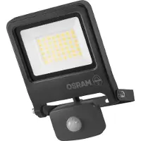 Osram buitenspot ENDURA FLOOD, grijs, sensor 30 W 840 IP44 FLOOD, alu / grijs / zink, Aluminium