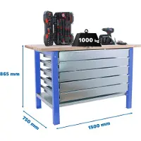 Simonwork (bancos De Trabajo) Bt6 Pro 5box Werkbank 865x1500x750 Mm